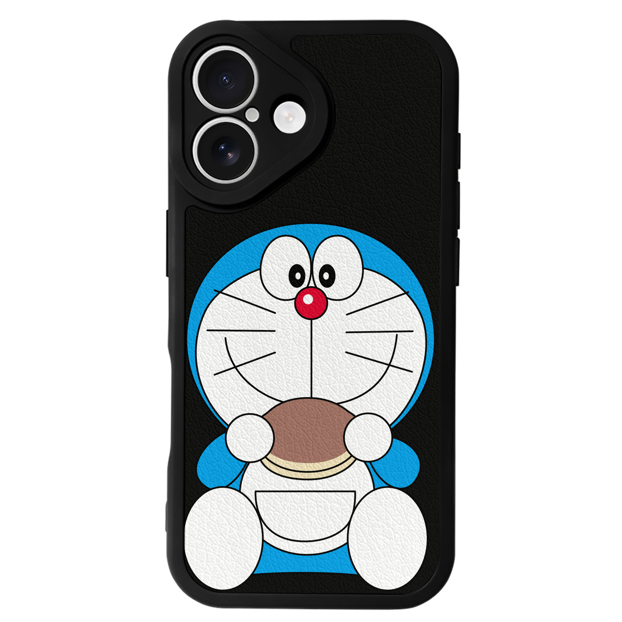（画像用） ドラえもん Doraemon 【iPhone 16シリーズ対応】シリコンスマホケース（レザー調） 材質：シリコン